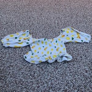 Off the shoulder crop top